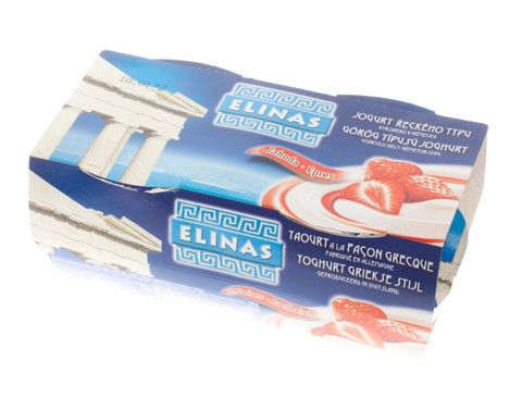 ELINAS Jogurt řecký jahoda chlaz. 4 x 150 g