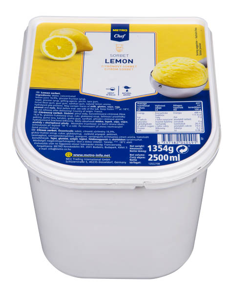 METRO Chef Sorbet citronový mraž. 2,5 l