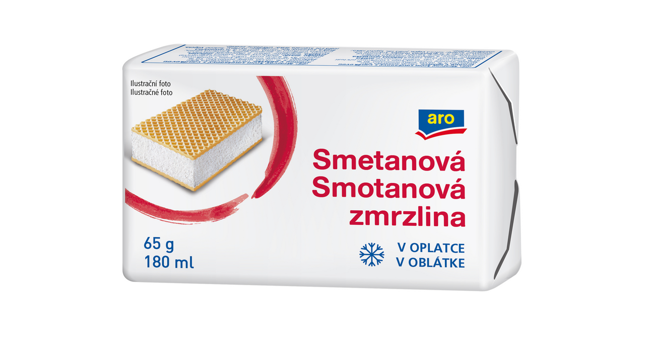 aro Zmrzlina smetanová v oplatce mraž. 28 x 180 ml