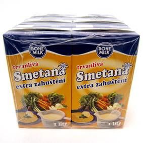 BOHEMILK Smetana Extra zahuštěná 21 % 6 x 1 l