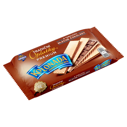 OPAVIA Kolonáda Premium lázeňské oplatky mléčná čokoláda 22 x 92 g
