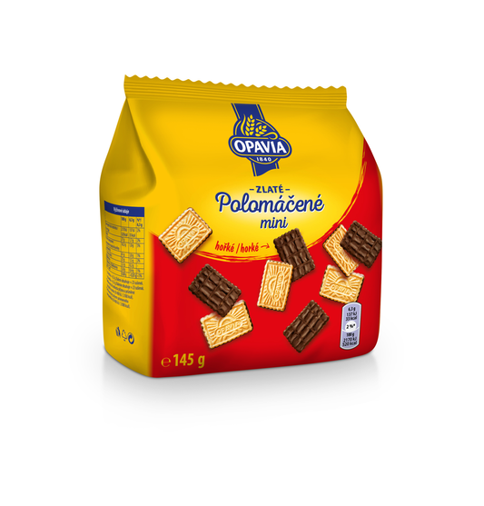 OPAVIA Zlaté polomáčené sušenky mini hořké 12 x 145 g