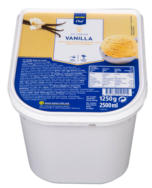 METRO Chef Zmrzlina vanilková mraž. 2,5 l