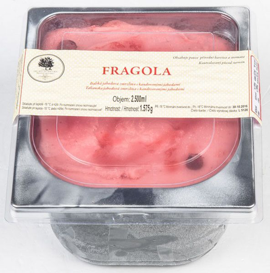 GELATO DI NATURA Zmrzlina jahodová mraž. 2,5 l