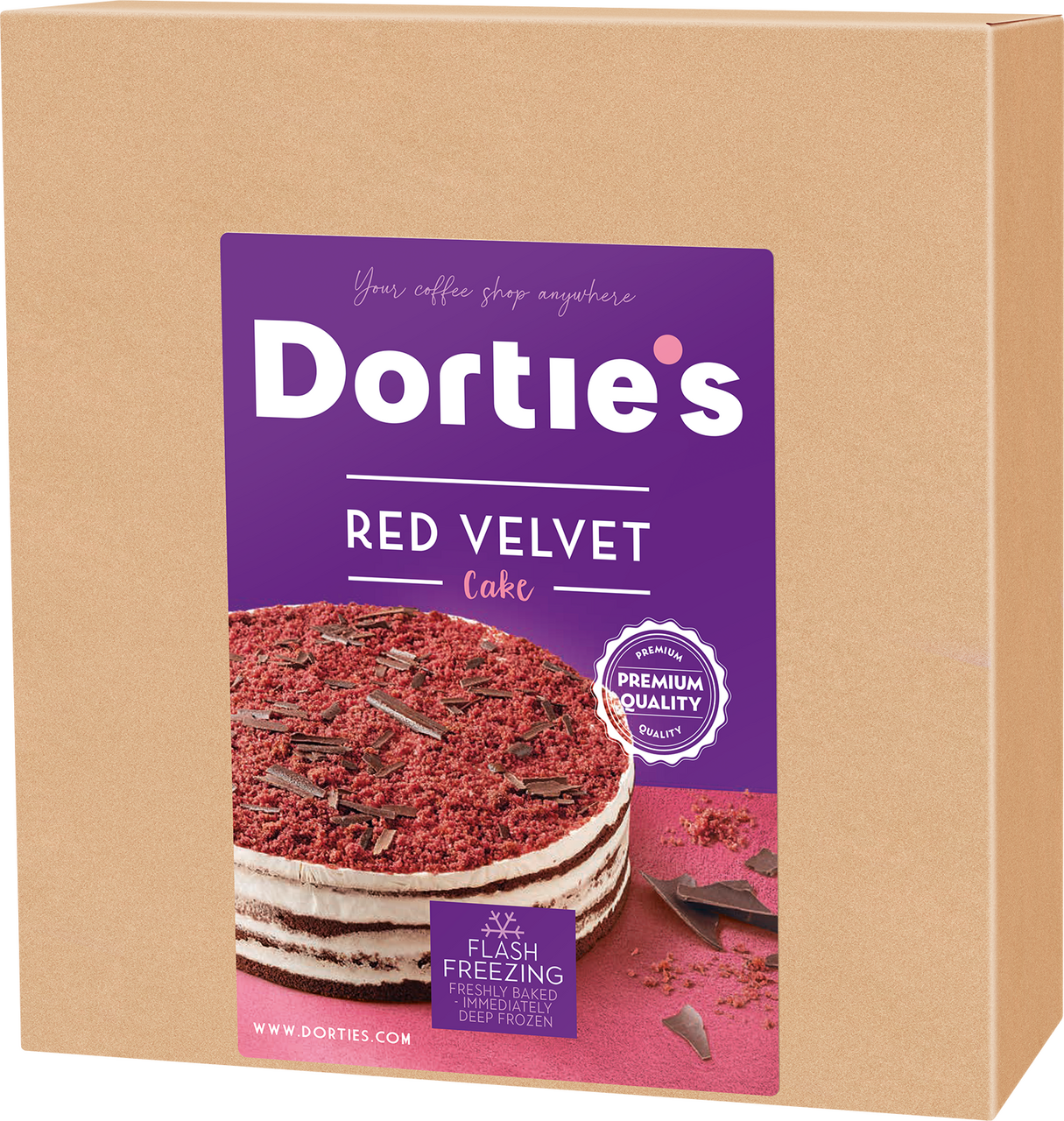 Dort krájený Red Velvet mraž. 1900 g