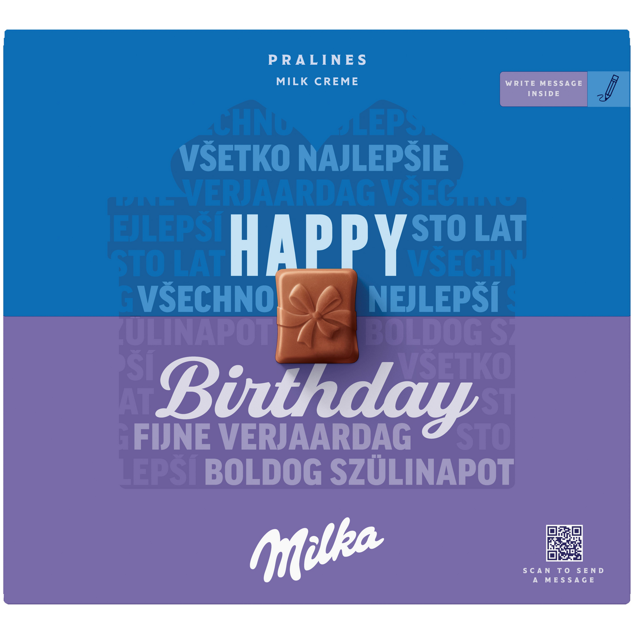 Milka Dezert Pralinky Milk Cream "Happy Birthday" 110 g
