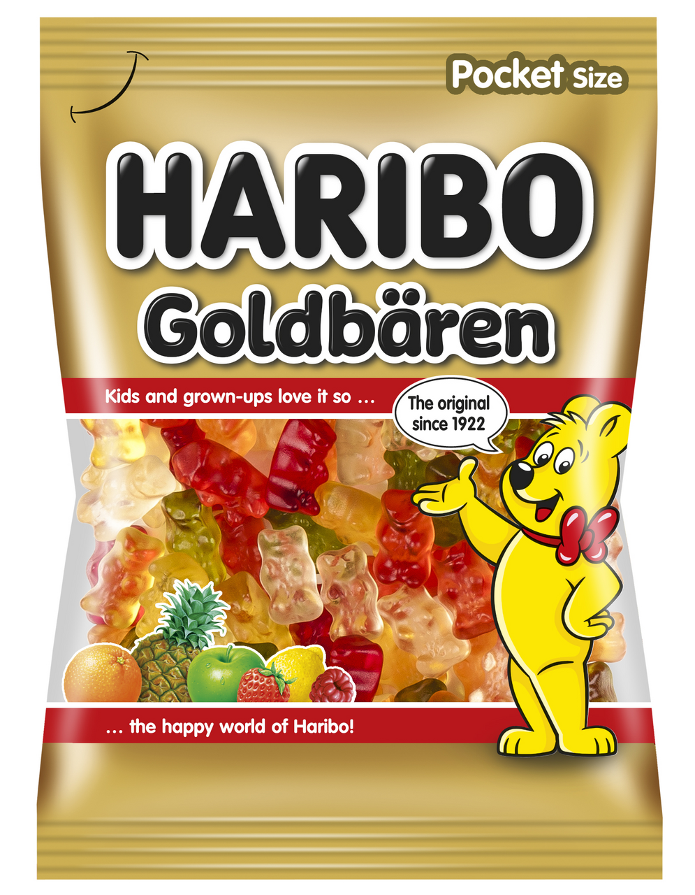 HARIBO Goldbären/Medvídek zlatý ovocné želé 30 x 100 g