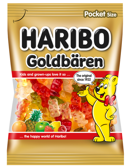 HARIBO Goldbären/Medvídek zlatý ovocné želé 30 x 100 g