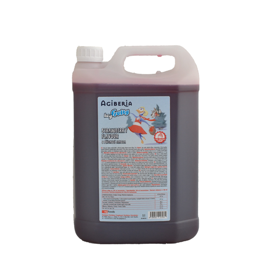 AGIBERIA Icy Fruity Sirup příchuť jahoda 5 l