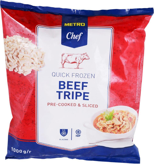 METRO Chef Hovězí dršťky vařené krájené mraž. 1 kg