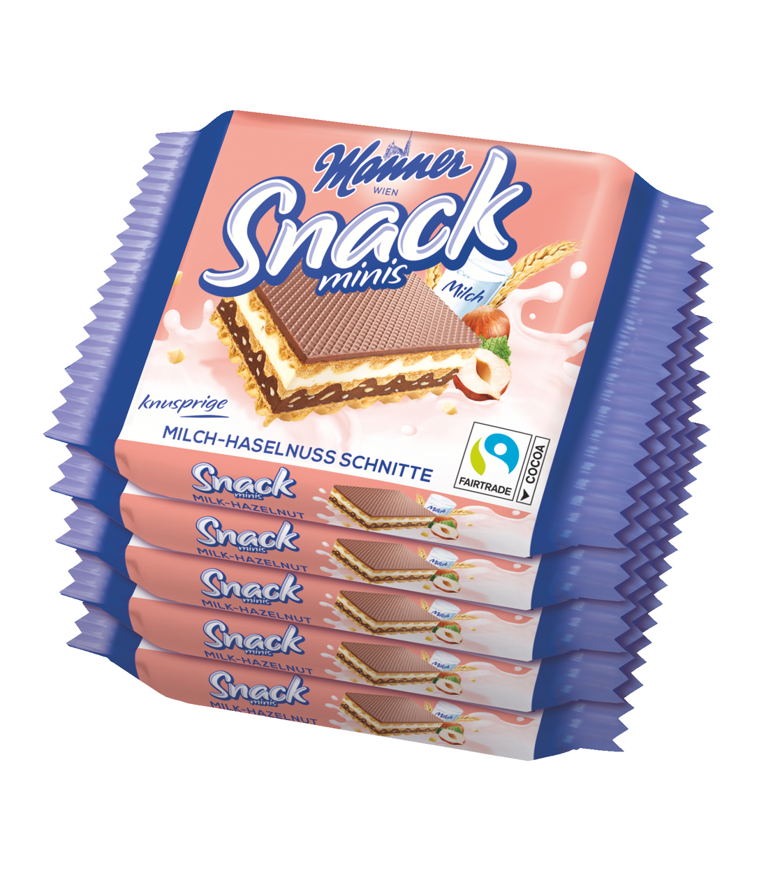 Manner Řezy mléčno-ořechové 5 x 25 g