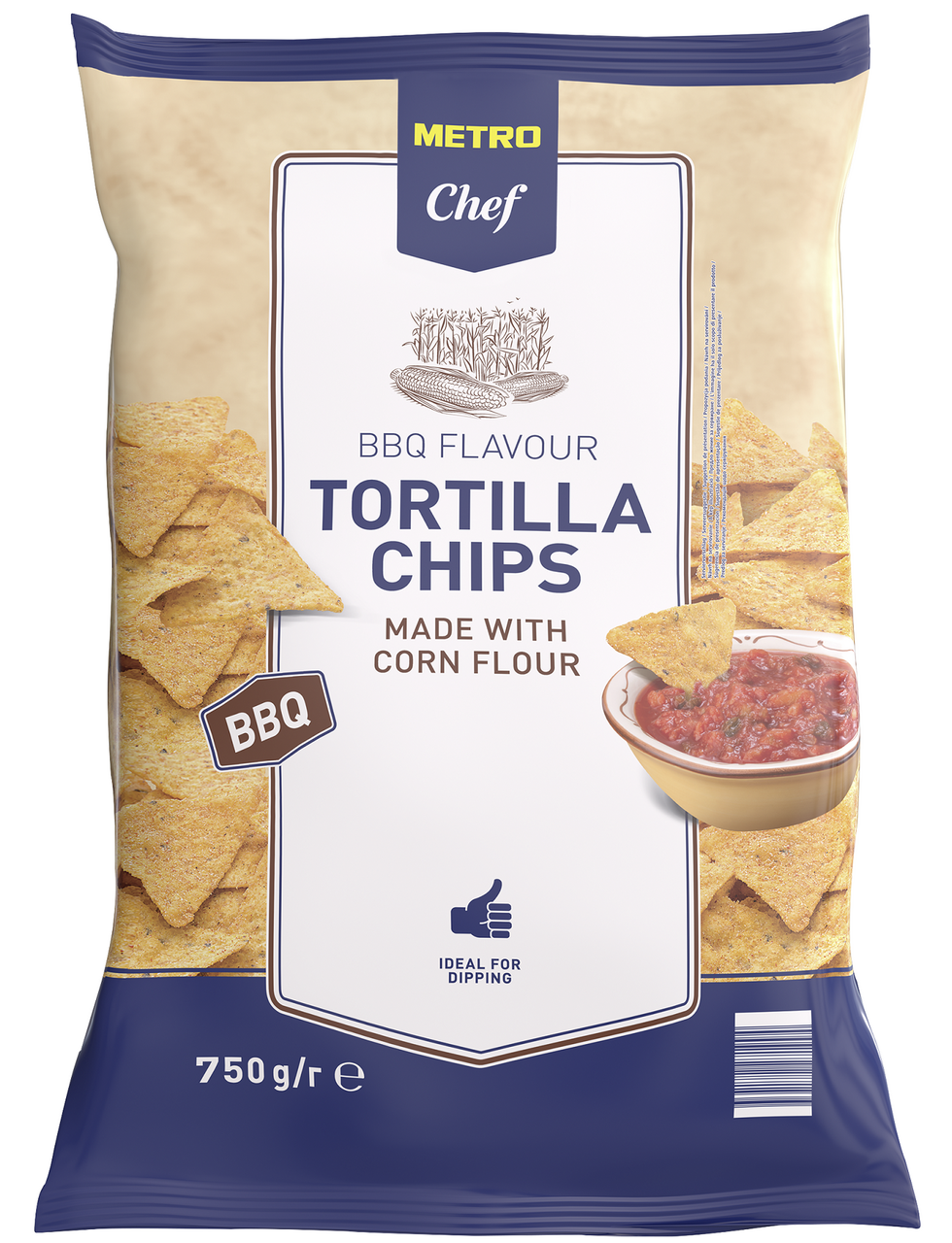 METRO Chef Tortilla chips BBQ 750 g