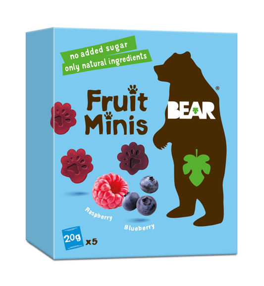BEAR Minis malina a borůvka 5 x 20 g
