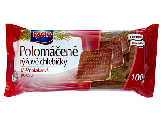 RACIO Chlebíčky rýžové s mléčnou čokoládou 100 g