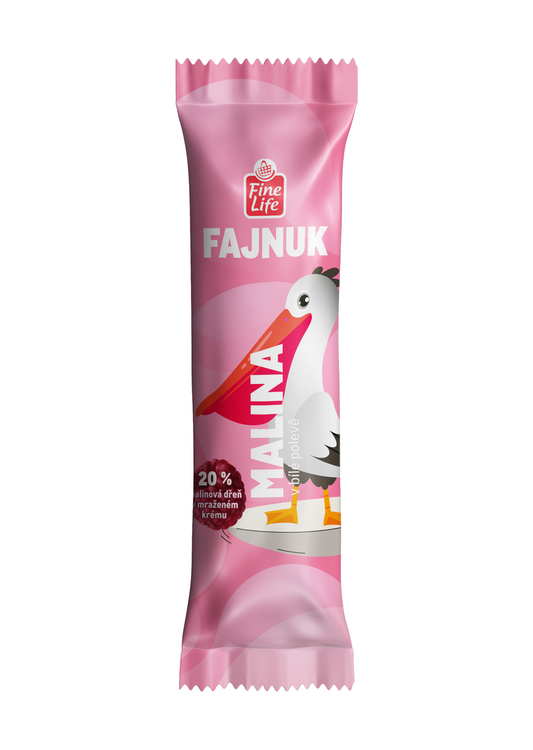 Fine Life Fajnuk malina bílá poleva mraž. 50 ml