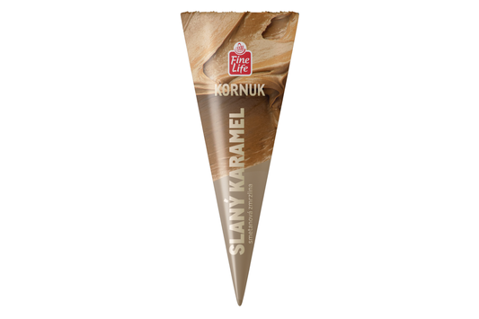 Fine Life Kornuk slaný karamel smetana mraž. 120 ml
