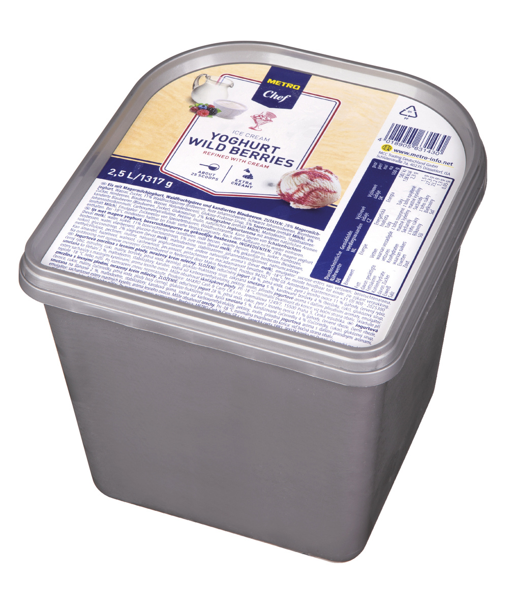 METRO Chef Zmrzlina jogurt lesní směs mraž. 2,5 l