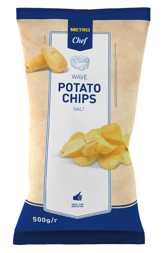 METRO Chef Chips sůl vroubky 500 g