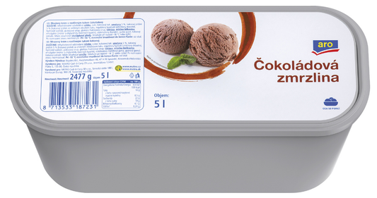 aro Zmrzlina čokoládová příchuť mraž. 5 l