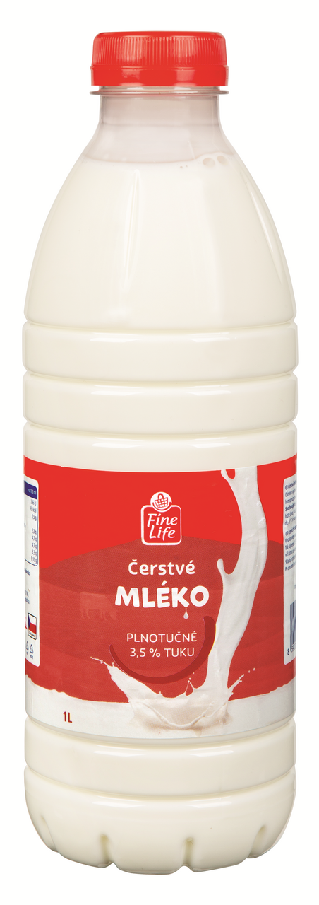 Fine Life Mléko čerstvé 3,5 % 6 x 1 l PET
