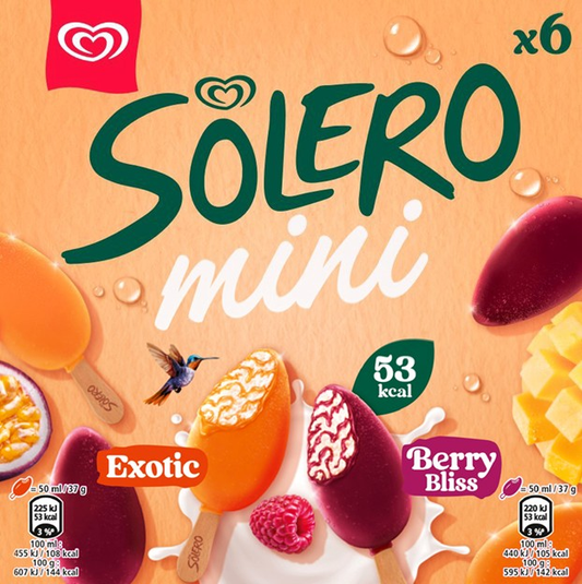 Algida Solero Mini Multipack mraž. 6 x 50 ml
