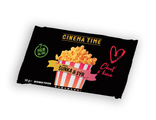 CINEMA TIME Popcorn šunka sýr 12 x 90 g
