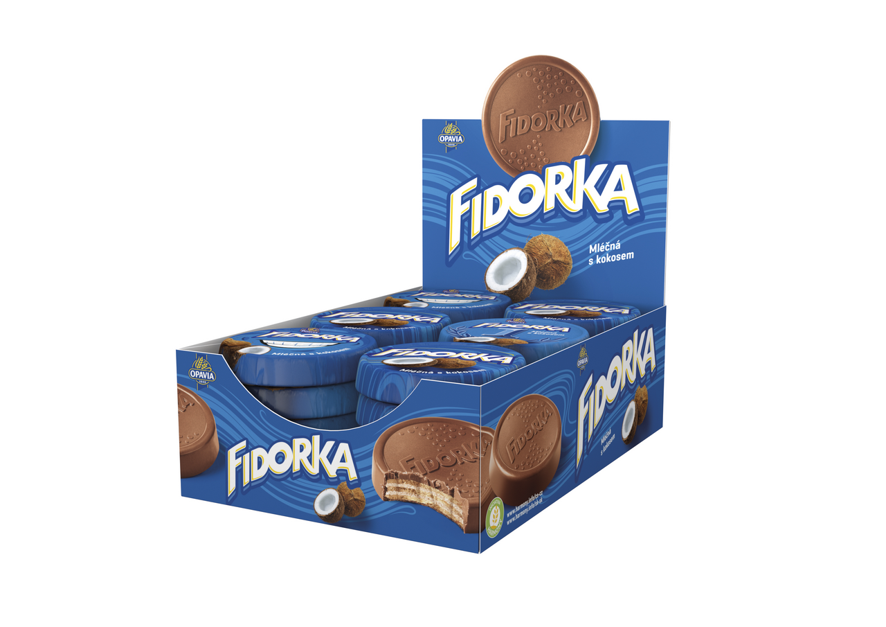 OPAVIA Fidorka mléčná s kokosem 30 x 30 g