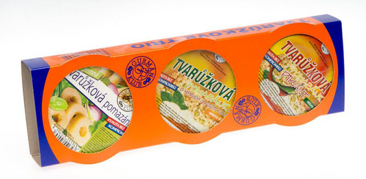 Gurmán Klub Tvarůžkové trio pomazánka chlaz. 3 x 120 g