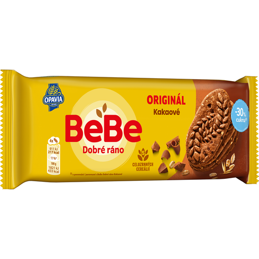 OPAVIA BeBe Dobré Ráno sušenky kakaové -30 % cukru 30 x 50 g