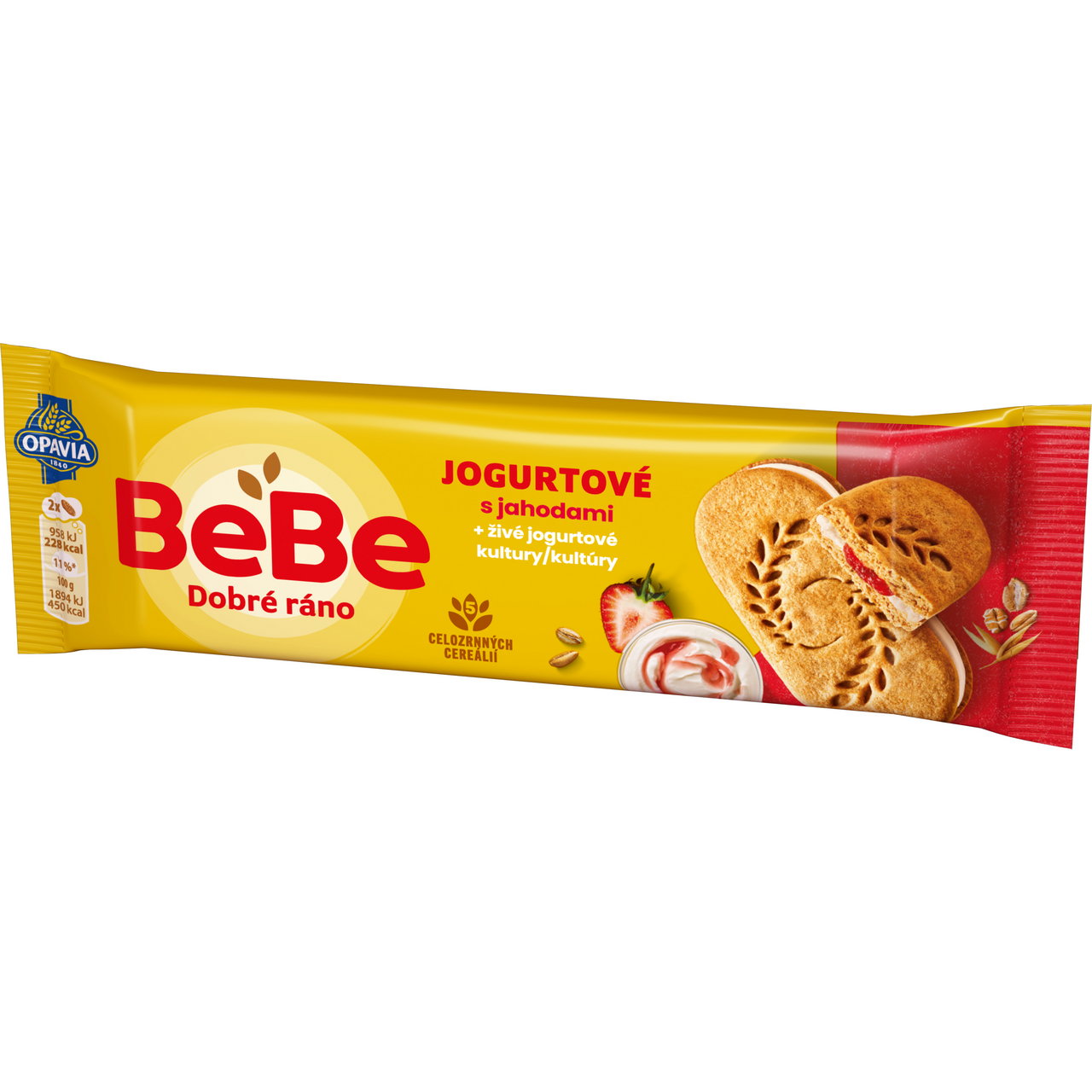 OPAVIA BeBe Dobré ráno sušenky jogurt jahoda 36 x 50 g